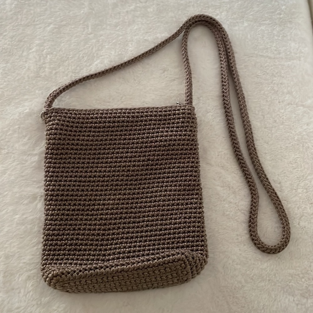 The Sak Shoulder/Crossbody Mini bag. Approximately 19” Strap, 7”x 6.75” x 1.75” - Picture 4 of 6